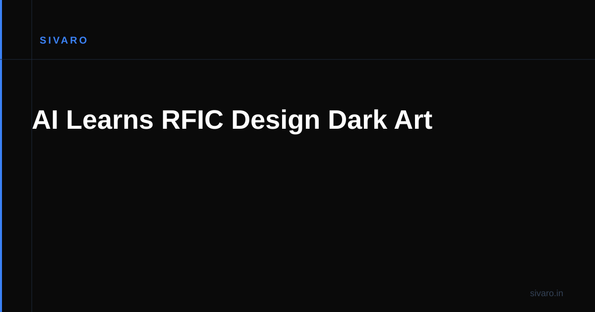 AI Learns RFIC Design Dark Art