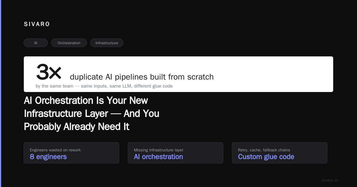 Ai Orchestration Is Your New Infrastructure Layer — And You Probably Already Need It