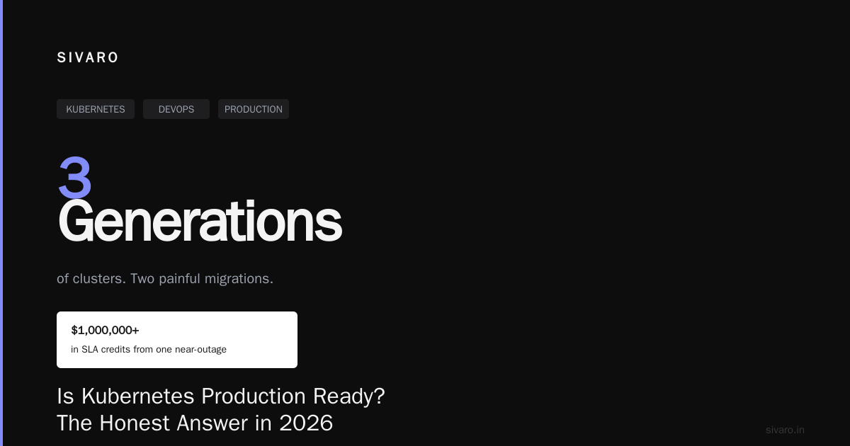 Is Kubernetes Production Ready? The Honest Answer in 2026