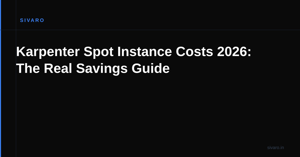Karpenter Spot Instance Costs 2026: The Real Savings Guide