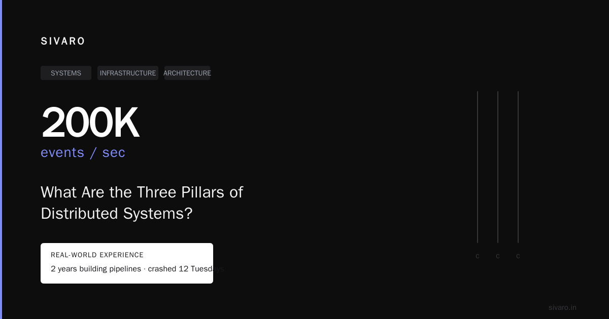 What Are the Three Pillars of Distributed Systems?