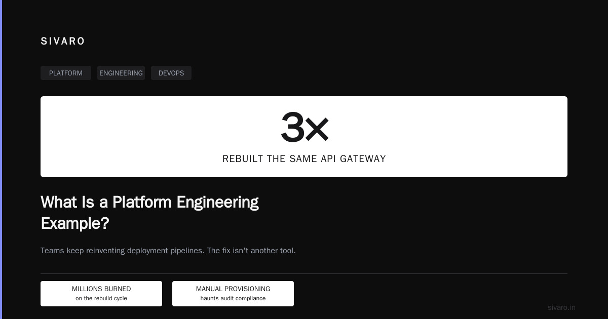 What Is a Platform Engineering Example?