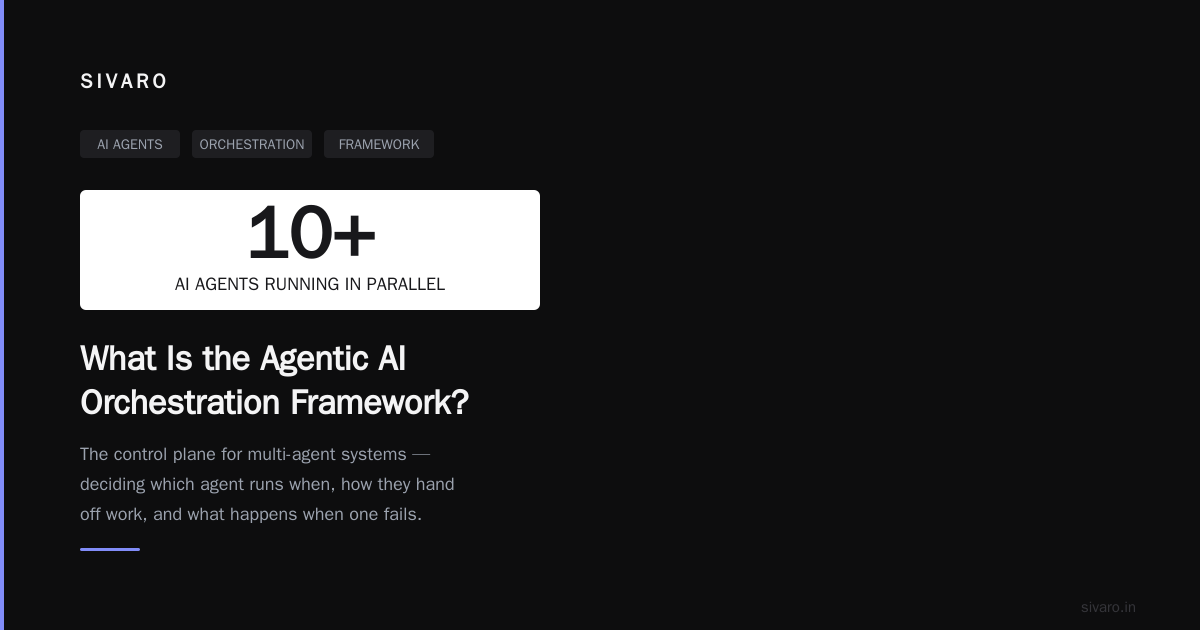 What Is the Agentic AI Orchestration Framework?