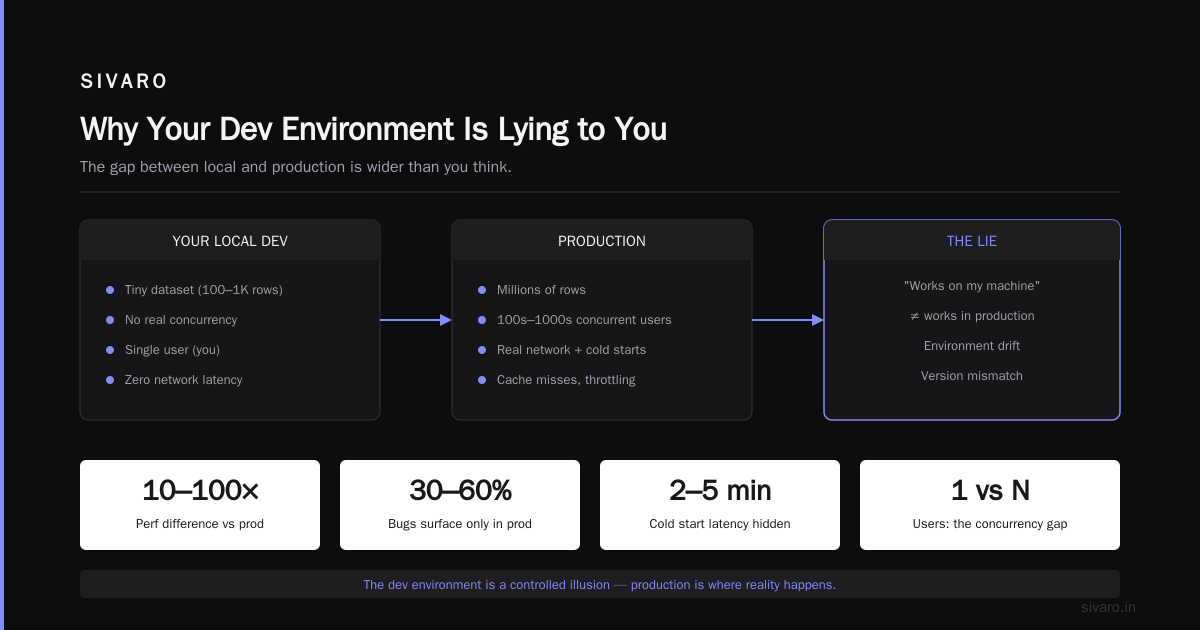 AI Agent Production vs Dev Environment: The Real Gap