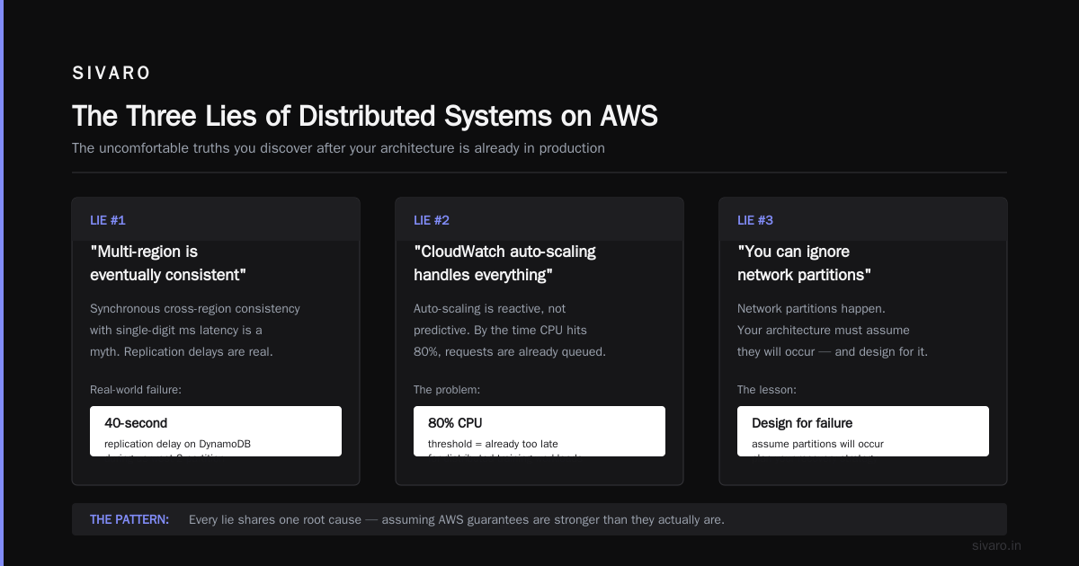 AWS Distributed Systems Architecture Explained: Real Lessons from Production