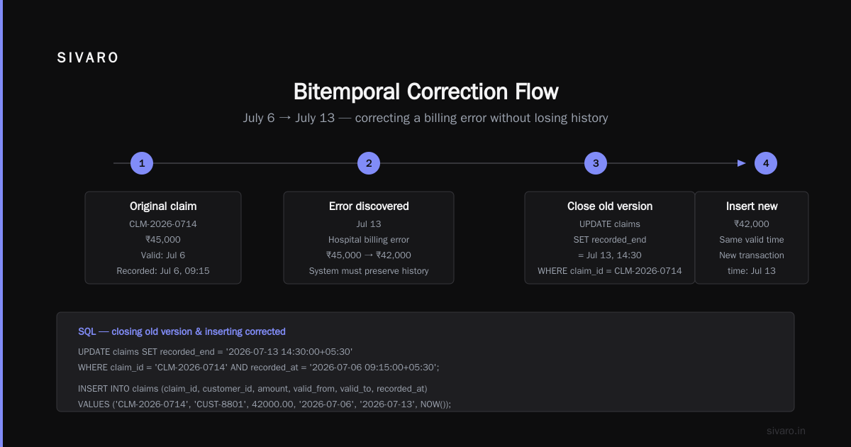 Bitemporal Data Modeling Best Practices