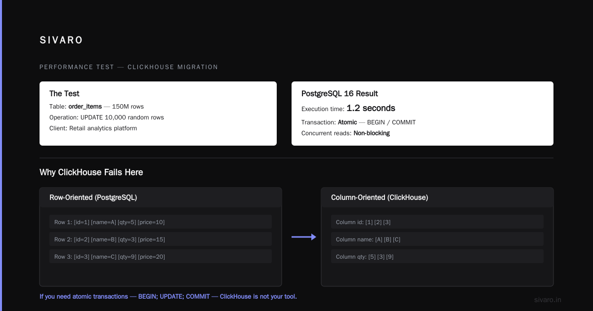Can ClickHouse Handle Transactions Like PostgreSQL?