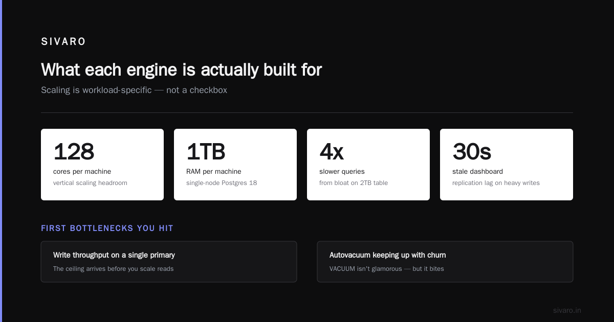 ClickHouse vs PostgreSQL Scalability Comparison