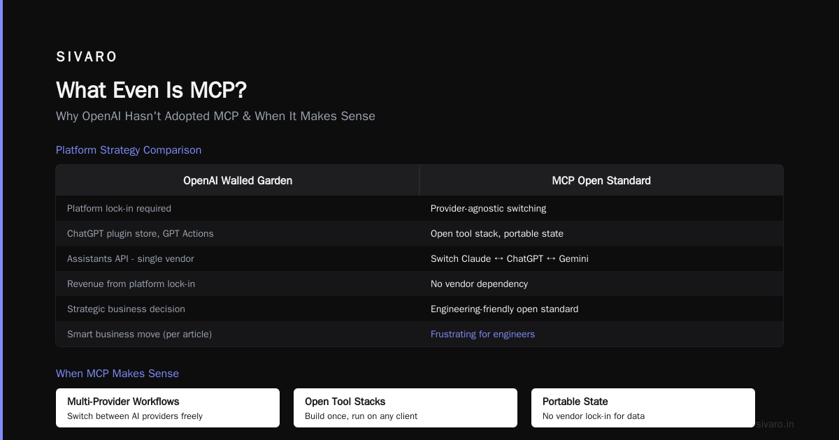 Does ChatGPT Use MCP? The Straight Answer (And Why It Matters)