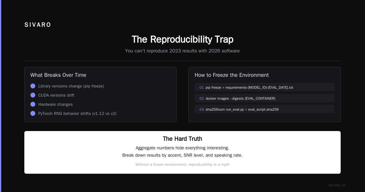 The Hard Truth About Reproducibility