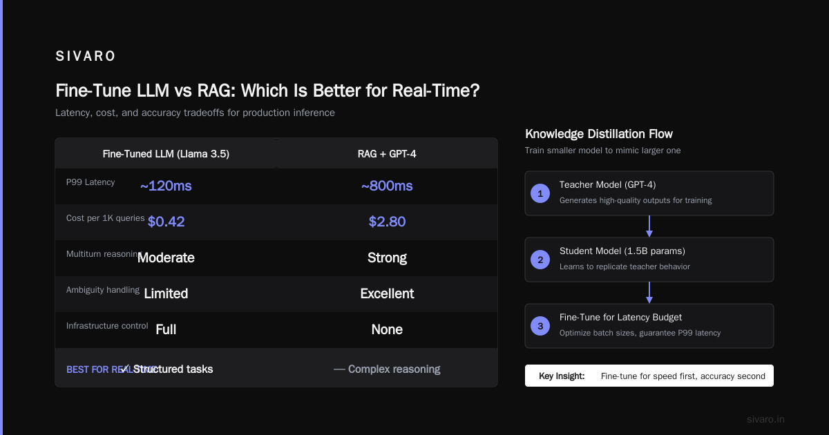 Fine-Tune LLM vs RAG: Which Is Better for Real-Time?