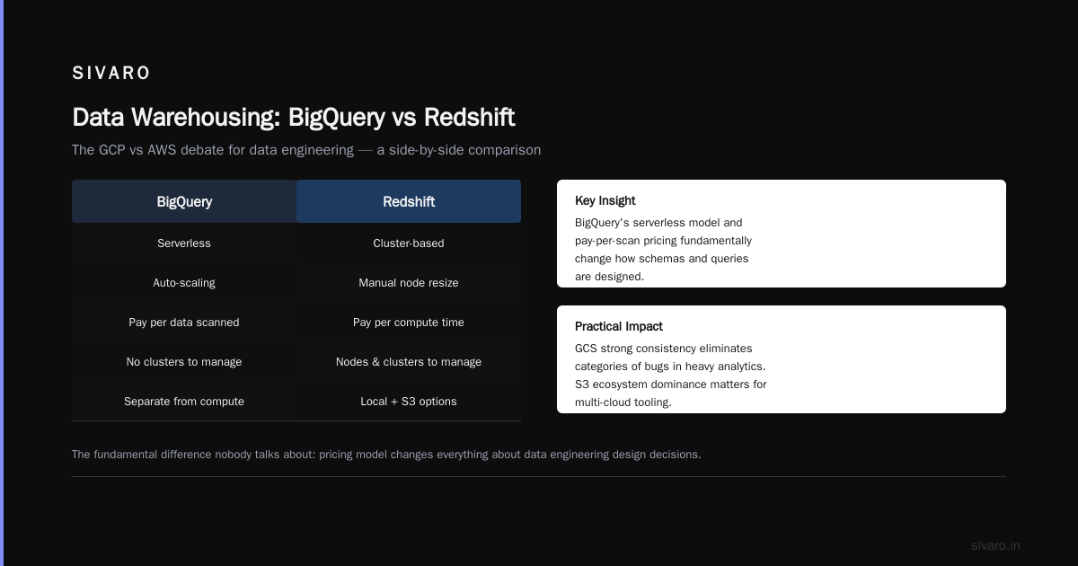 GCP vs AWS for Data Engineering: Which Cloud Actually Wins in 2026?