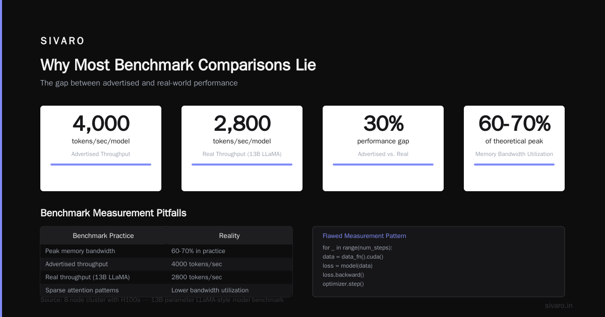GPU Cluster Benchmark Comparison: What Actually Matters