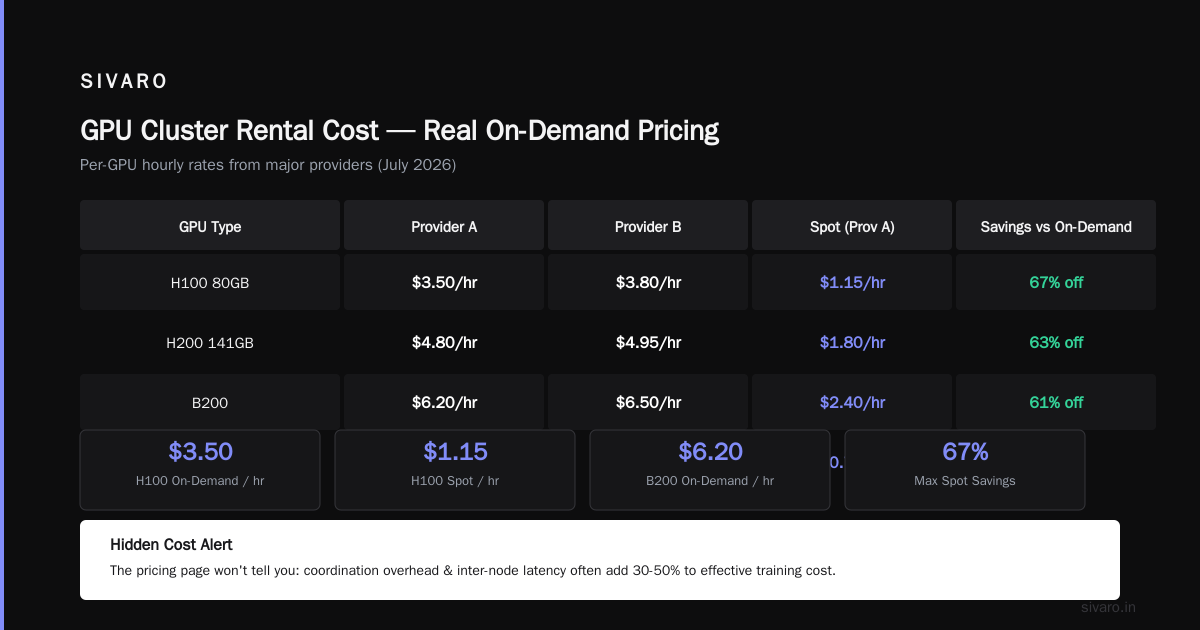 GPU Cluster Rental Cost: The Real Economics in 2026