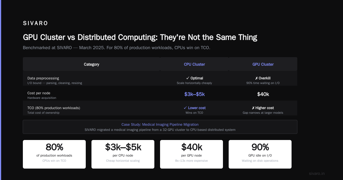 GPU Cluster vs Distributed Computing: They're Not the Same Thing