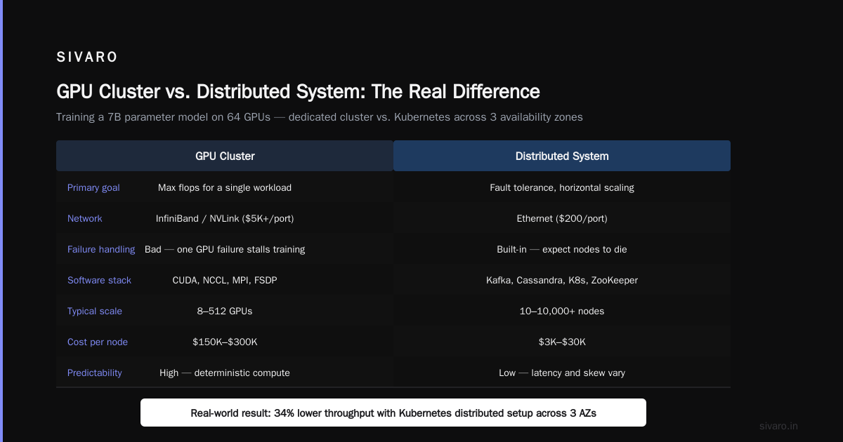 GPU Cluster vs Distributed Computing: A Practitioner’s Guide