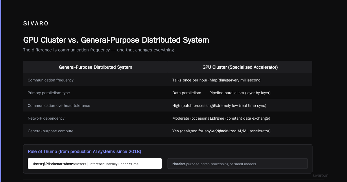 GPU Cluster vs Distributed Computing: The Real Architecture Choice in 2026