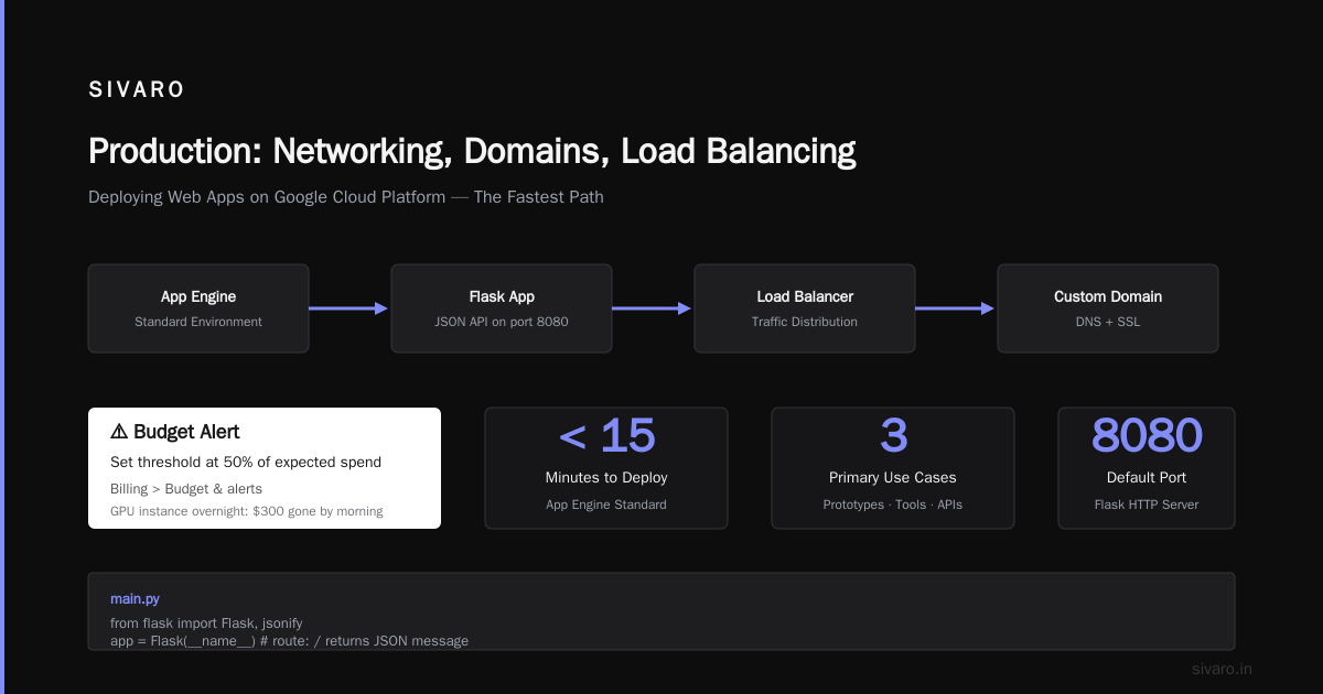 Production: Networking, Domains, Load Balancing