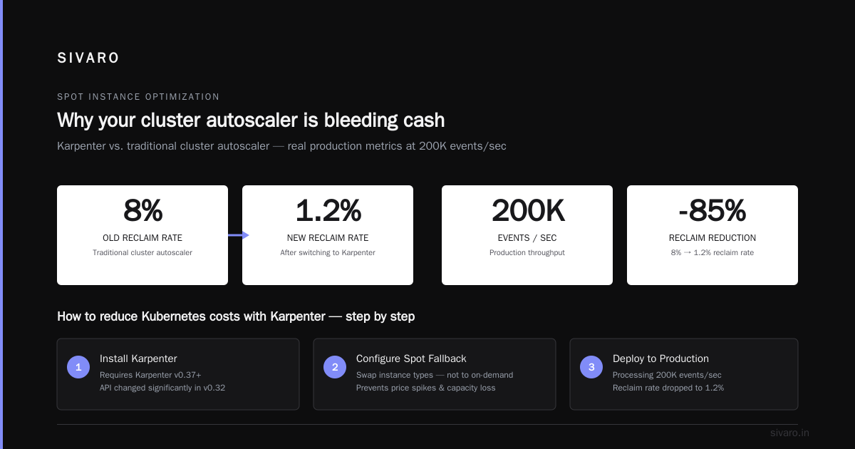 How to reduce Kubernetes costs with Karpenter — a field guide