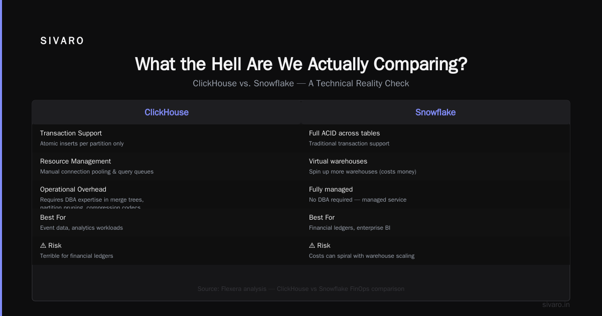 Is ClickHouse Better Than Snowflake? A Field Guide for Engineers Who Build