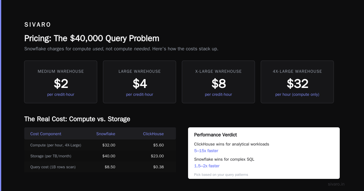 Is ClickHouse Better Than Snowflake? A Practitioner's Guide