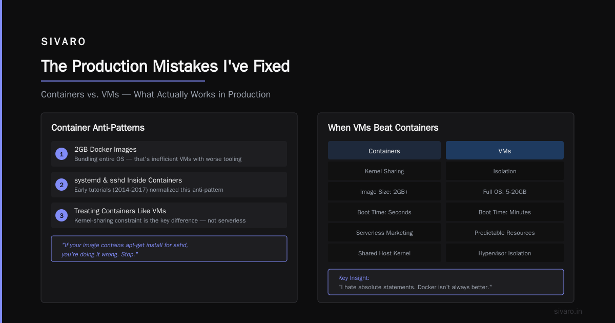The Production Mistakes I've Fixed