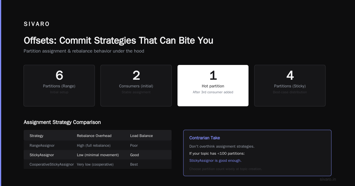 Offsets: Commit Strategies That Can Bite You