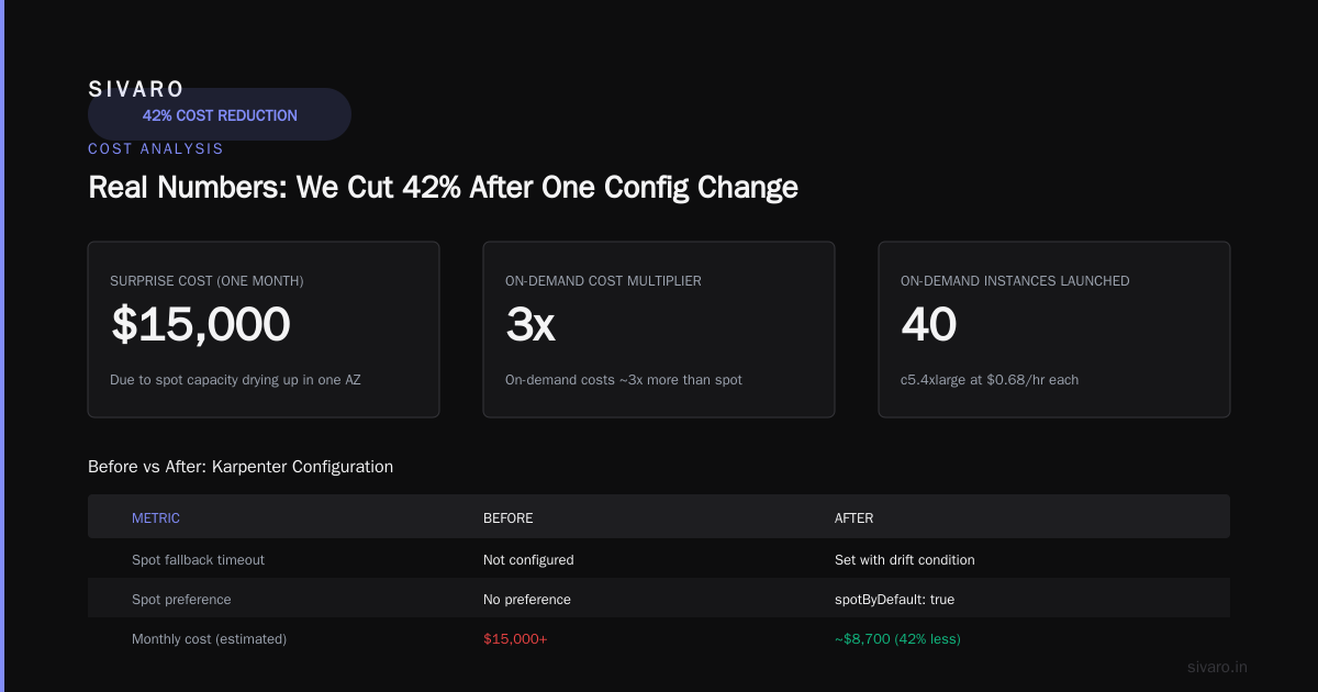 Real Numbers: We Cut 42% After One Config Change