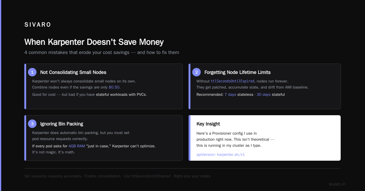 When Karpenter Doesn't Save Money