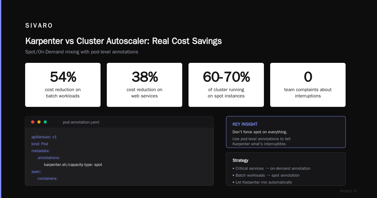 Karpenter Is How You Actually Reduce Kubernetes Costs