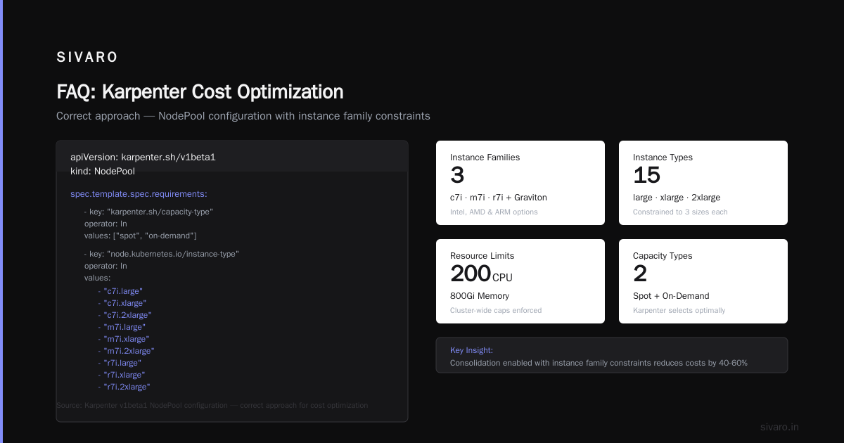 FAQ: Karpenter Cost Optimization