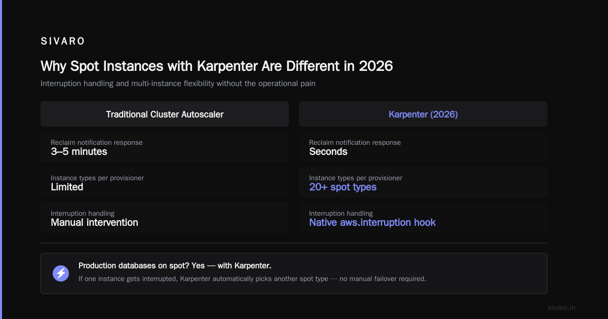 Karpenter Spot Instance Configuration Cost Savings
