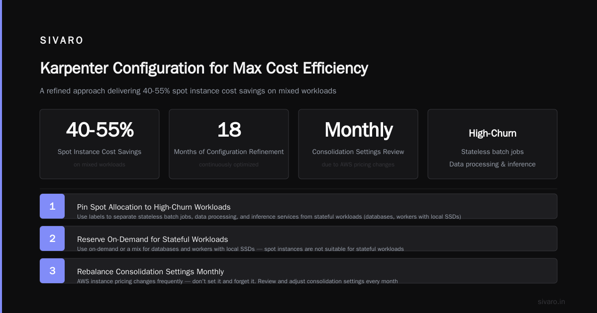 Karpenter Spot Instance Cost Savings 2026: The Real Playbook