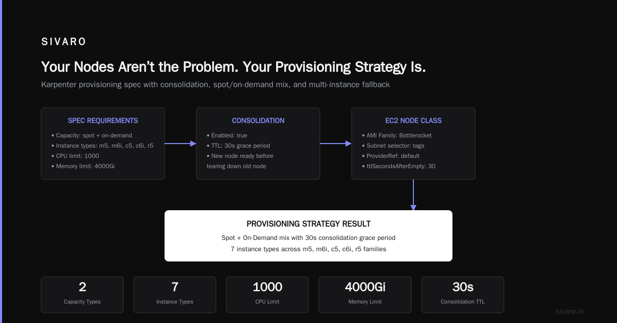 Karpenter Strategy for Kubernetes Node Provisioning Costs