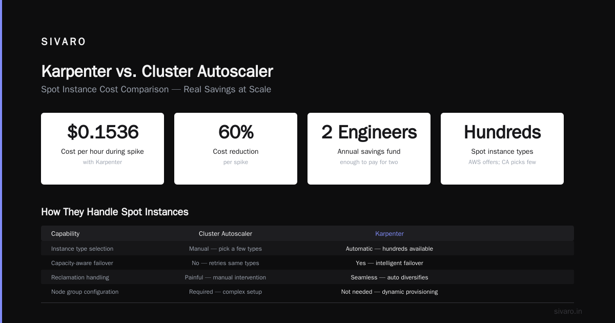 Karpenter vs Cluster Autoscaler Cost Comparison: What We Actually Learned in Production