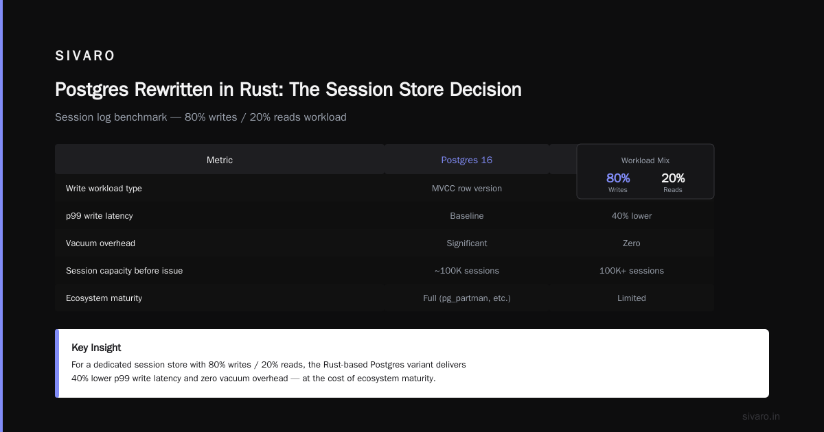 Postgres Rewritten in Rust: The Session Store Decision