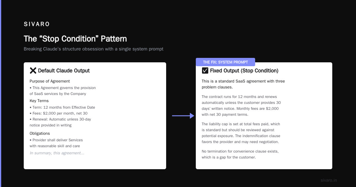 When NOT to Stop Claude Output Patterns