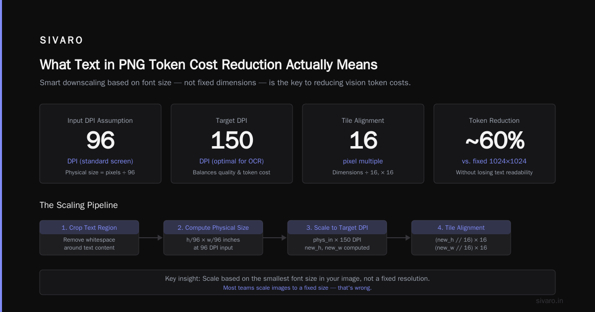 Text in PNG Token Cost Reduction: The Math Nobody Talks About
