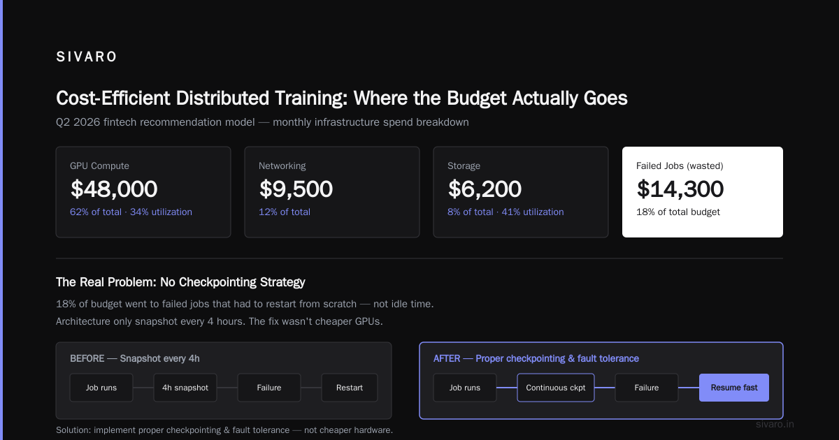 The Real Cost of Distributed Training: What Actually Saves Money in 2026