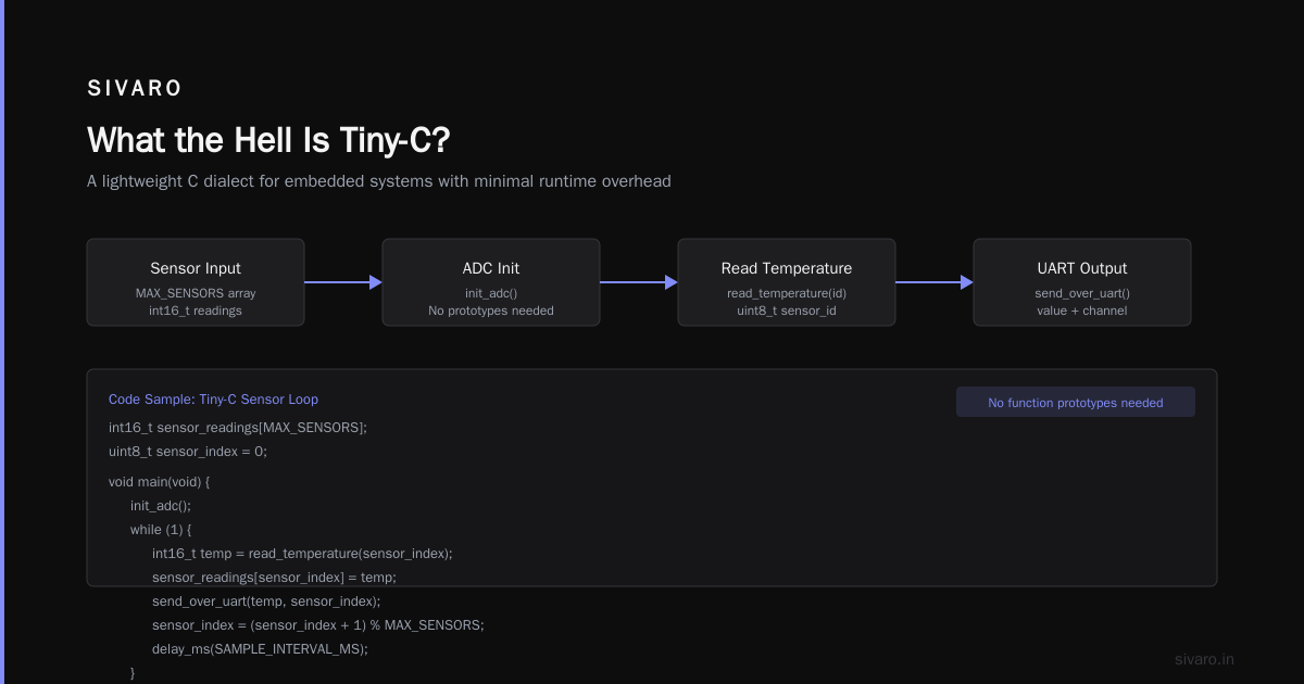 Tiny-C Programming: The Reference Manual You Actually Need