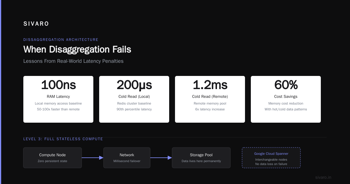 When Disaggregation Fails (Lessons From My Failures)