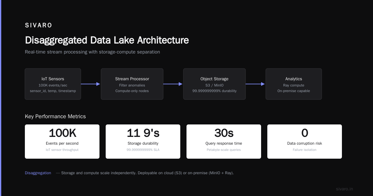 Code Example: Building a Disaggregated Data Lake
