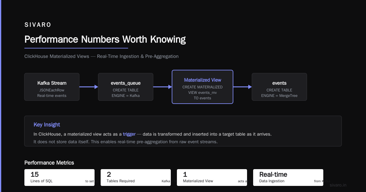 Performance Numbers Worth Knowing