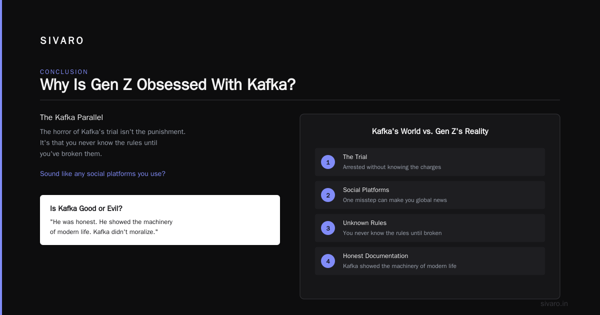 Conclusion: Why Is Gen Z Obsessed With Kafka?