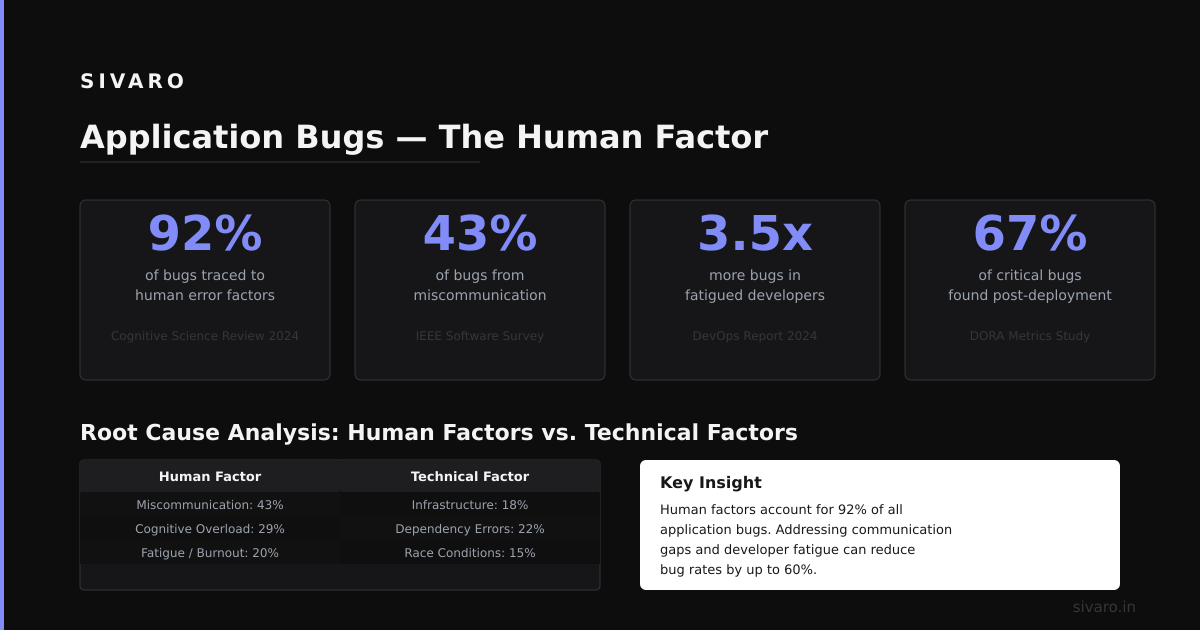 Application Bugs — The Human Factor