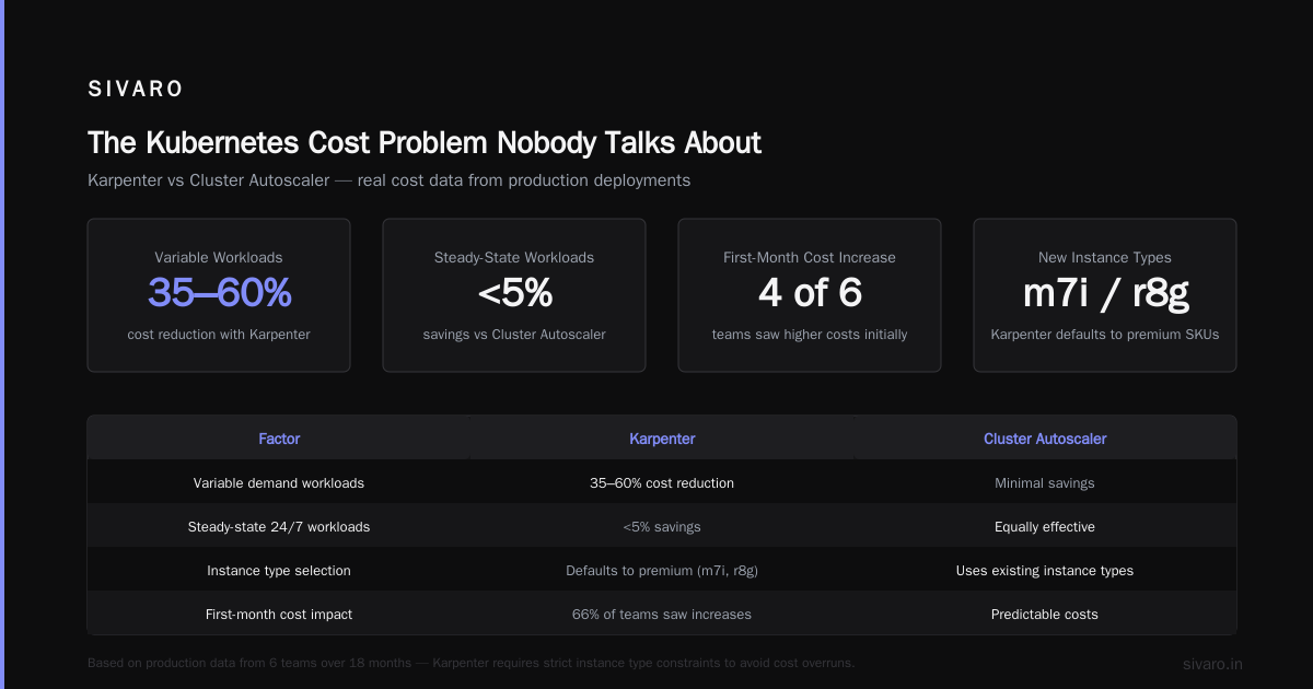 Why Karpenter Finally Fixed Kubernetes Cost Optimization (And What Most People Still Get Wrong)